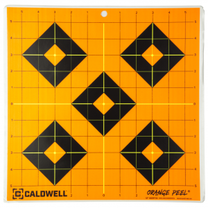 Caldwell Sight-In Target, 12", Orange/Black, 5-Pack 1166104