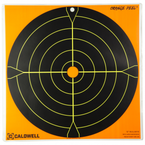 Caldwell Bullseye Target, 12", Orange/Black, 5-Pack 1166111