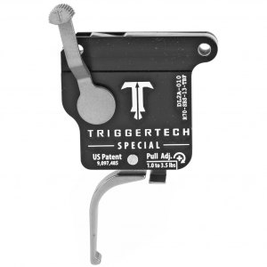 TriggerTech Trigger, 1.0-3.5LB Pull Weight, Fits Remington 700, Special Flat Trigger, Bolt Release Model, Right Hand, Adjustable, Stainless Finish, Includes Installation Tools, Instruction Book, & TriggerTech Patch R70-SBS-13-TBF