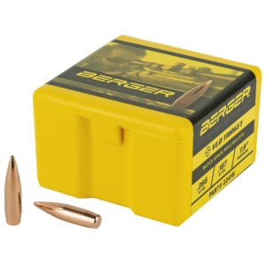 Berger Bullets VLD Target, .224 Diameter, 22 Caliber, 70 Grain, Boat Tail Hollow Point, 100 Count 22418