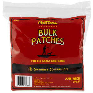 Outers Cleaning Patches, Bulk-Pack Shotgun Patches, 225 Count 42388