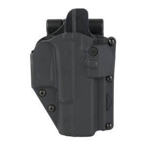 Rapid Force Rapid Force Level II Slim, Outside the Waistband Holster, Fits Glock 19/23/19x/45, Quick Detach System, Polymer, Black R2-LB-0057-R-B-L0-D