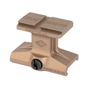 Reptilia DOT Mount, 1.93" Optical Axis Height, Compatible with Holosun AEMS, Anodized Finish, Flat Dark Earth 100-212