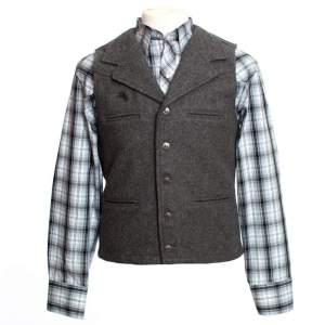 WYOMING TRADERS Men's Buckaroo Regular Wool Vest