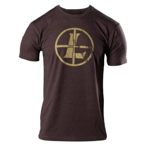 Leupold LEUPOLD Distressed Reticle Espresso Heather L Tee Shirt (181849) - $13.99 at GritrSports