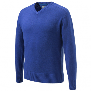 BERETTA Somerset V-Neck Blue Total Eclipse Sweater (PU571T19990504)