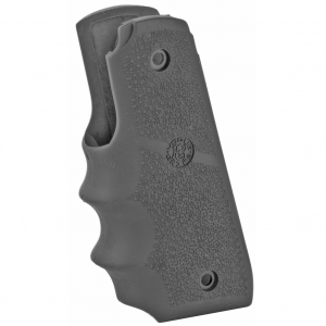 Ruger MK IV 22/45: OverMolded Black Rubber Grip with Finger Grooves