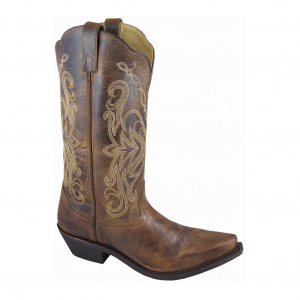 SMOKY MOUNTAIN BOOTS Women's Madison Brown Distress Leather Western Boots (6472)
