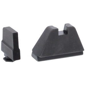 AMERIGLO Black, Glock 5XL height set. Fits all Glock (except 42,43 variants), 5XL Tall Black serrated .407" FRONT, Flat Black .507" REAR (GL-507)