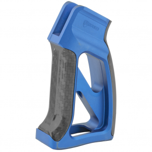 Fortis Manufacturing, Inc. Torque, Pistol Grip, with Carbon Fiber, Fits AR Rifles, Anodized Blue Finish TOR-PG-CF-BLU