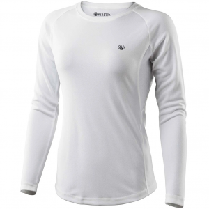 BERETTA Women's Ciel Tech White L/S T-Shirt (TS602T22610100)