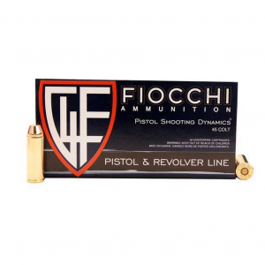 FIOCCHI Shooting Dynamics .45 Colt 255Gr CMJ 50rd Box Ammo (45LCCMJ)