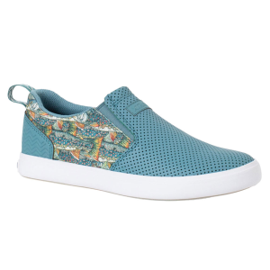 XTRATUF Women's Sharkbyte Smoke Blue/Fishewear Dolly Vee Deck Shoes (XSW2DV) - Xtratuf