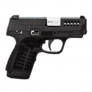 SAVAGE Stance 9mm 3.2in 7rd/8rd Black Semi-Automatic Pistol with Manual Safety and 3-Dot Sights (67000)