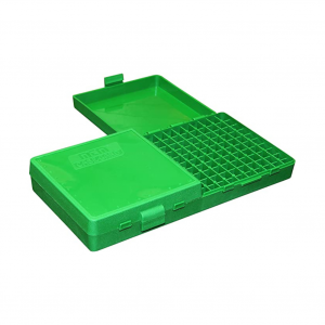 MTM 200 Round Flip-Top 9mm 380 ACP Green Ammo Box (P200-9-10)