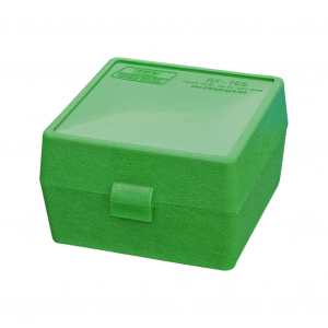 MTM 100 Round 22-250 243 308 Win 220 Swift Green Flip-Top Ammo Box (RM-100-10)