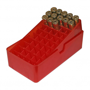 MTM 50 Round Square Hole 38 - 357 Red Slip-Top Ammo Box (E50-38-29)