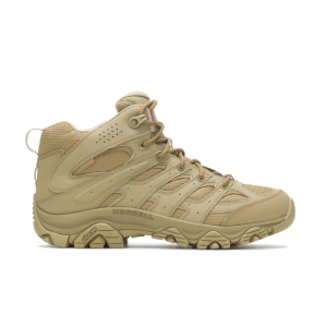 MERRELL Men's Moab 3 Coyote Mid Tactical Wide Waterproof Boots (J004111W)