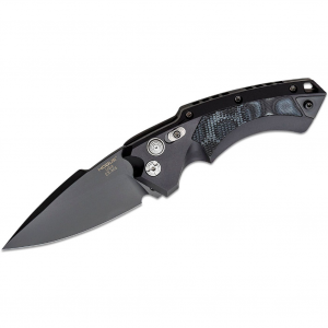 HOGUE EX-A05 3.5in Spear Point Aluminum Frame G-Mascus Black G10 Folding Knife (34539)