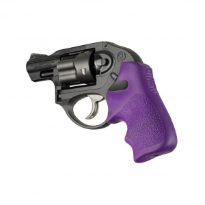 HOGUE Ruger LCR Finger Groove Purple Rubber Tamer Cushion Grip (78026)