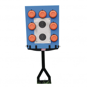 MTM Jammit Stand With Target Backer And Bird Board Clips Blue/Black Target System (JMTBB)