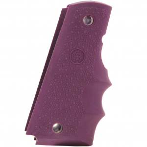 HOGUE Purple Rubber Grip with Finger Grooves For 1911 Government (45006)