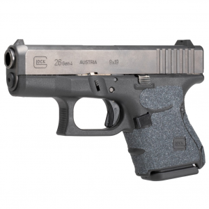 HOGUE Wrapter Grit Adhesive Black Grip For Glock 26/27/33 Small Frame Sub-Compact Generation 4 Small Backstrap (18649)