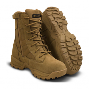 SMITH & WESSON FOOTWEAR Men's Breach 2.0 Waterproof 8in Coyote Side Zip Boots (810403)
