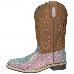 SMOKY MOUNTAIN BOOTS Women's Las Vegas Pastel Glitter/Crazy Horse Western Leather Boots (6140)