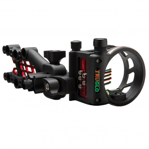TRUGLO Carbon Hybrid 0.019 5 Pin Ambidextrous Black Bow Sight with Rheostat Light (TG7515B)