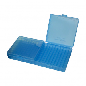 MTM 200 Round 223 204 Ruger 6x47 Clear Blue Flip-Top Ammo Box (RS200-24)