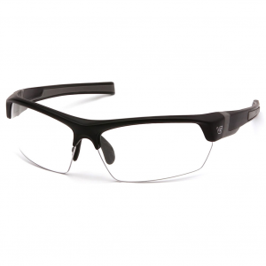 VENTURE GEAR Tensaw Safety Glasses with Black/Gray Frame and Clear Anti-Fog Lens (VGSB310T)