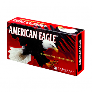 FEDERAL American Eagle 357 SIG 125 Grain FMJ Ammo, 50 Round Box (AE357S2)