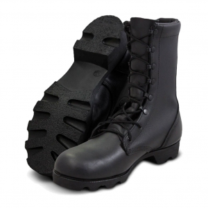 ALTAMA Mens Leather Combat 10in NBN Black Boots (515701)