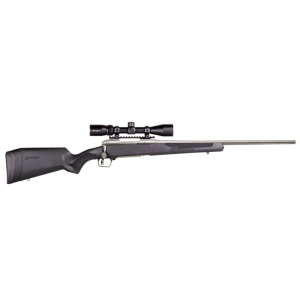 SAVAGE 110 Apex Storm XP 7mm PRC 22in 2rd Matte Black Stock Bolt-Action Centerfire Rifle with Vortex Crossfire II 3-9x40mm Scope (58014)