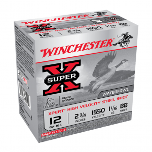 WINCHESTER AMMO Super X 12ga 2.75in BB Shot 25rd/Box Shotshell (WEX12BB)