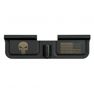 SPIKE'S AR15 Ejection Port Door with Punisher & Flag Engraving (SED7005)