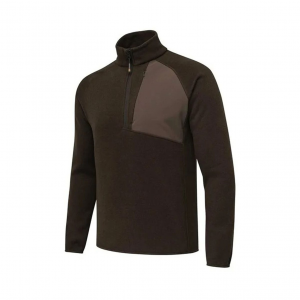 BERETTA Men's Abisko Brown Bark Half Zip Fleece Pullover (P3152T231308AA)