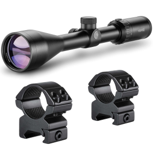 HAWKE Vantage 3-9x50 1in 30/30 Riflescope With Matchmount 1in 2pc Double Screw Mounts - Hawke