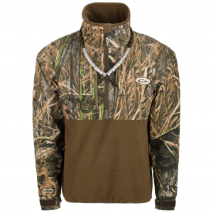 DRAKE MST Guardian Flex Eqwader 1/4 Zip Shadowgrass Habitat Fleece Jacket (DW7370-022)