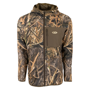 DRAKE MST Technical Performance Mossy Oak Shadow Grass Habitat Fleece Full Zip Jacket (DW2275-022) - Drake