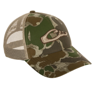 Drake DRAKE 6-Panel Old School Green Camo Mesh Back Cap (DH3011-037) - $29.99 at GritrSports
