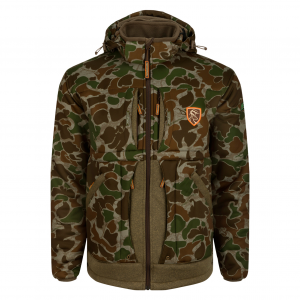 DRAKE Men's Heavyweight Stand Hunter's Silencer Old School Green Jacket (DNT1020-037)