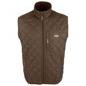 DRAKE Delta Quilted Fleece Lined Dark Earth Vest (DW1171-DEA)