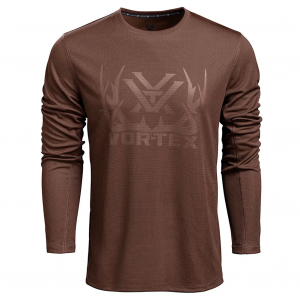 VORTEX Men's Full-Tine Performance Grid Morel T-Shirt (222-61-MOR)