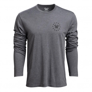 VORTEX Mens Salute Titanium Heather T-Shirt (222-02-THE)