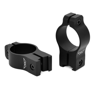 WARNE Vapor 1in High Matte Black Rimfire Rings (V422M)