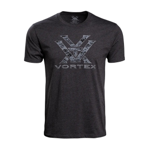 Vortex VORTEX Mens Camo Logo Charcoal Heather Short Sleeve T-Shirt (120-15-CHH) - $25.99 at GritrSports