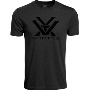 VORTEX Mens Core Charcoal Heather Logo Short Sleeve T-Shirt (120-16-CHH)