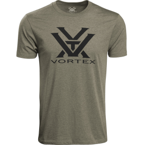VORTEX Mens Core Military Heather Logo Short Sleeve T-Shirt (120-16-MIH) - Vortex